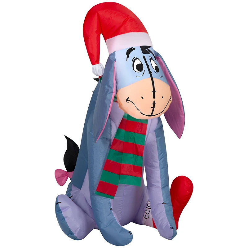 3.5ft. Airblown® Inflatable Christmas Eeyore in Santa Hat