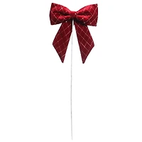 24.5" Red Velvet Sequin Bow Stem by Ashland®