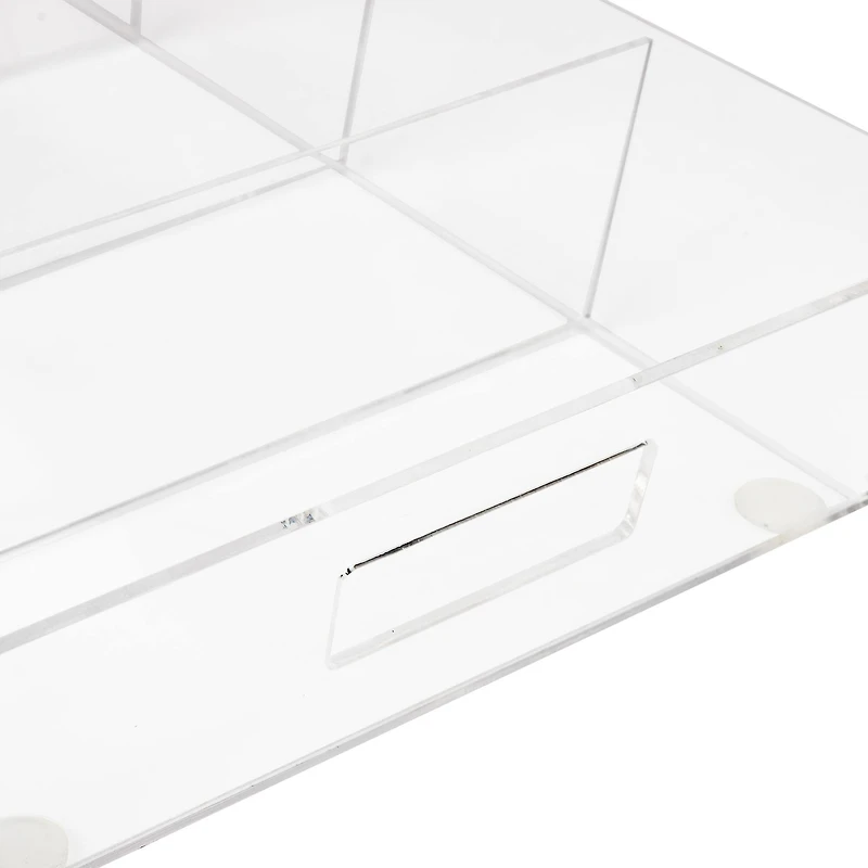 Mind Reader 19.25" Clear 4-Compartment Kitchen Organizer