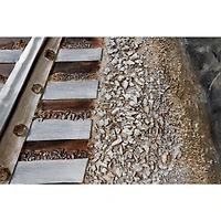 Gray Industrial Railroad Canvas Wall Art, 53" x 44"
