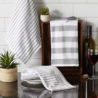 DII® Mineral Nautical Stripe Terry Dishtowels, 3ct.