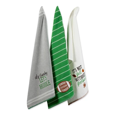 DII® Sunday Football Dishtowels Set