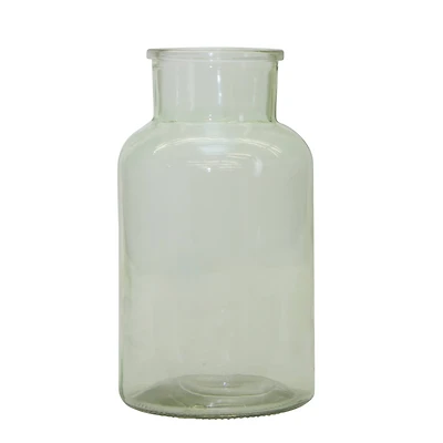 10.25" Sage Green Glass Vase