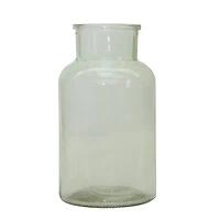 10.25" Sage Green Glass Vase