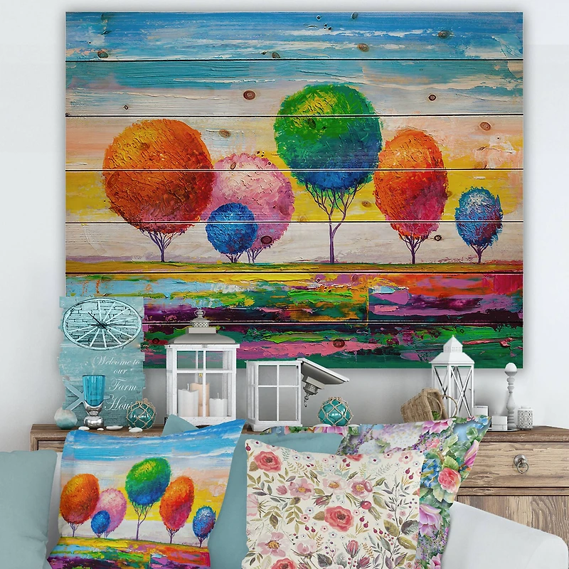 Designart - Colourful Ornamental Trees VI