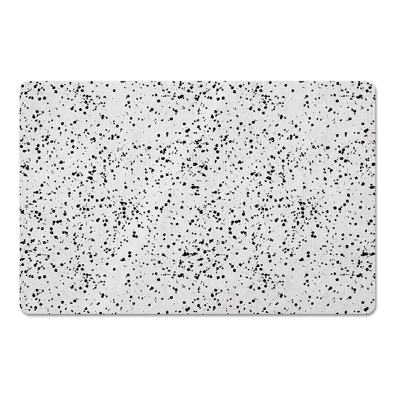 Monochromatic Dot Pattern 27" x 18" Floor Mat