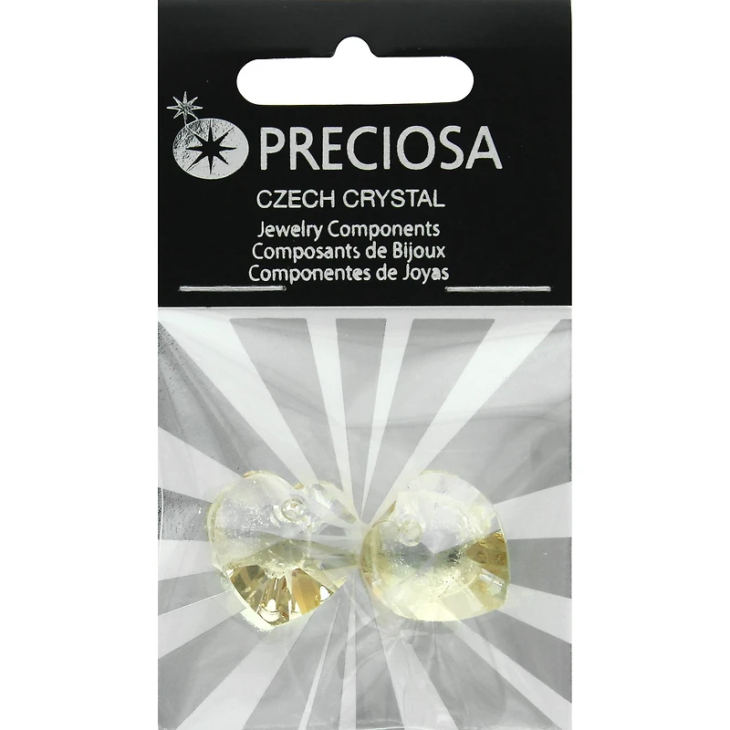 John Bead Preciosa Czech Crystal Heart Pendant Set