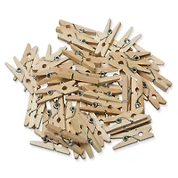 Creativity Street Natural Mini Spring Clothespins, 12 Pack