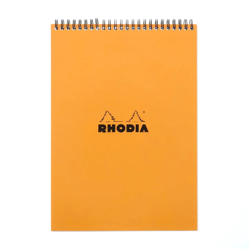 Rhodia® Orange Lined Wire-Bound Sketchbook, 8.25" x 11.75"