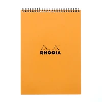 Rhodia® Orange Lined Wire-Bound Sketchbook, 8.25" x 11.75"