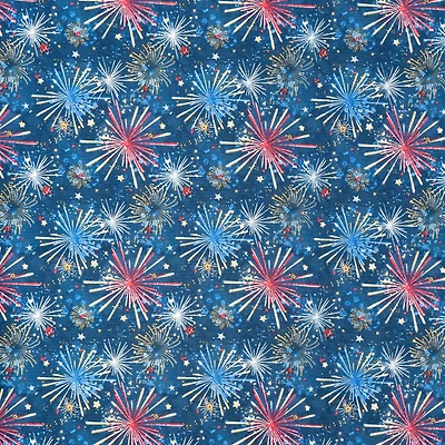 SINGER Firework Bursts Cotton Fabric