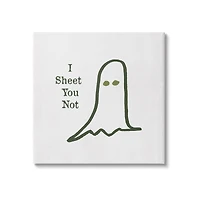 Stupell Industries I Sheet You Not Ghost Canvas Wall Art