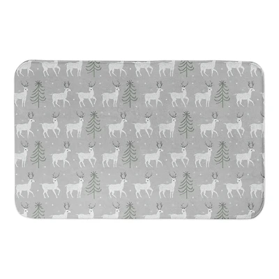 Designs Direct Deer & Tree Pattern Bath Mat, 34" x 21"