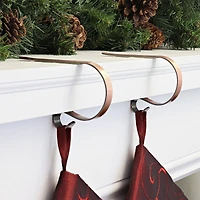 Original MantleClip® Brushed Copper Stocking Holders