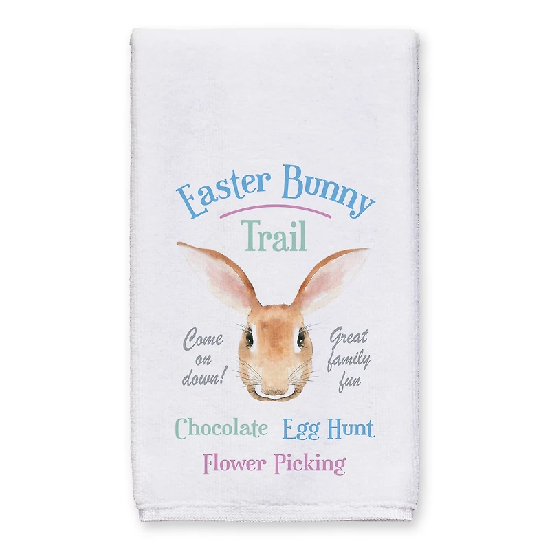 Easter Bunny Trail Tea Towel - Set of 2