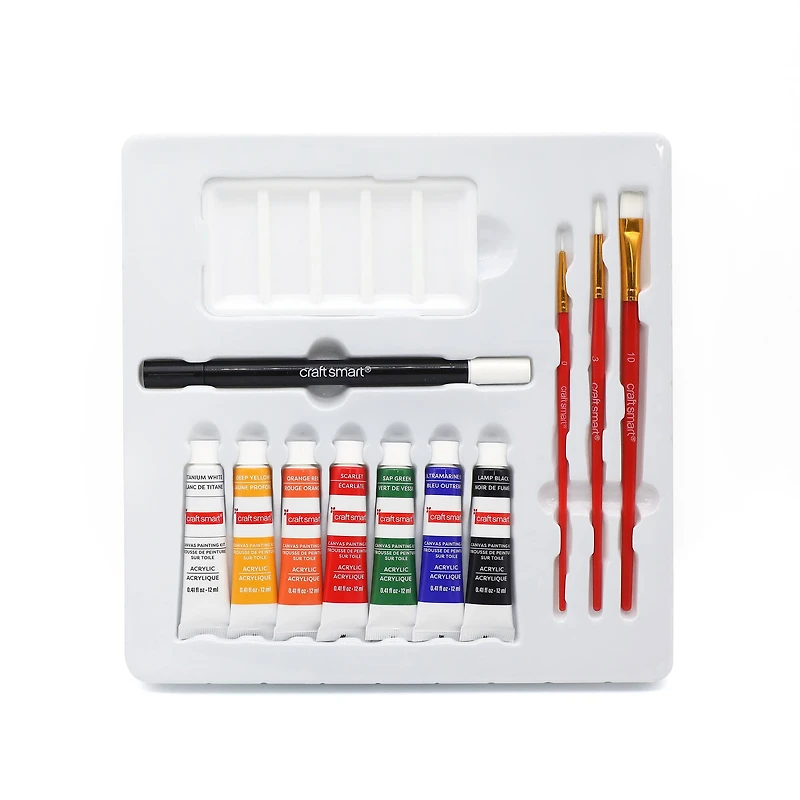 11" x 11" Santa Canvas Painting Kit by Artist's Loft™