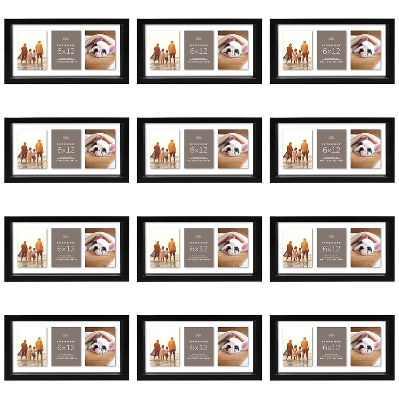 12 Pack: Black 6" x 12" Float Frame, Expressions™ by Studio Décor®