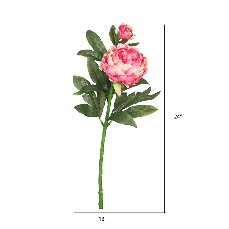 Pink Peony Spray, 3ct.