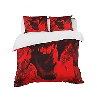 Designart 'Speak Out Red Lips' Modern & Contemporary Bedding Set