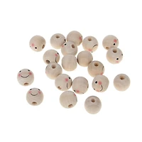 Wood Face Beads, 20ct. by Creatology™
