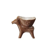 Hello Honey 6.5" Rustic Stoneware Donkey Bowl