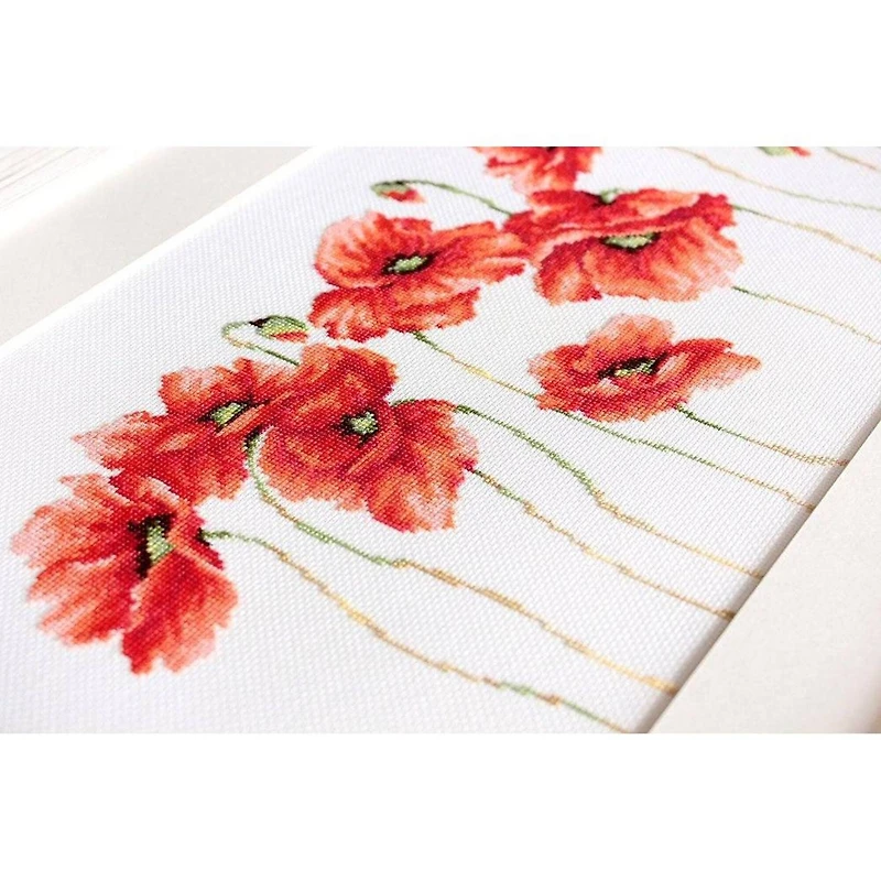 Luca-s Poppies Counted Cross Stitch Kit