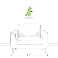 Gamersaurus 11" x 14" Canvas Wall Art