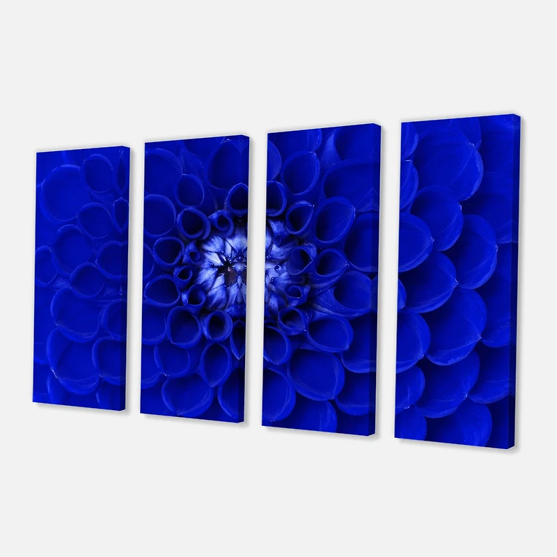 Designart - Abstract Blue Flower Design