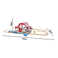 Hape Grand City Station: Light & Sound Play Railway Set