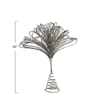 Hello Honey® 15" Gunmetal Bead Tree Topper