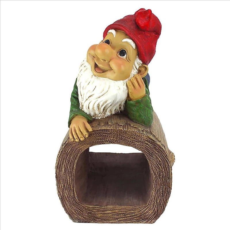 Design Toscano 10.5" Stormy the Gnome Gutter Guardian Downspout Statue