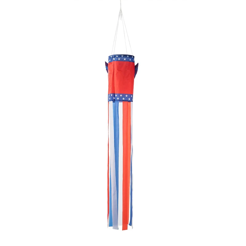 Glitzhome® 60" Patriotic Eagle Windsock