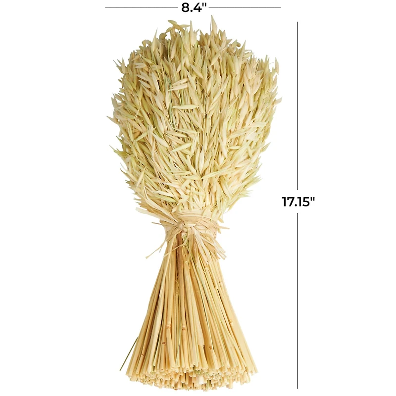 Beige Dried Wheat Stalk Bundle