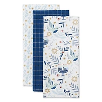 DII® Assorted Hanukkah Blessings Dishtowel Set