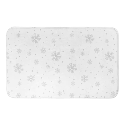 Designs Direct Let It Gnome Snowflakes Bath Mat, 34" x 21"