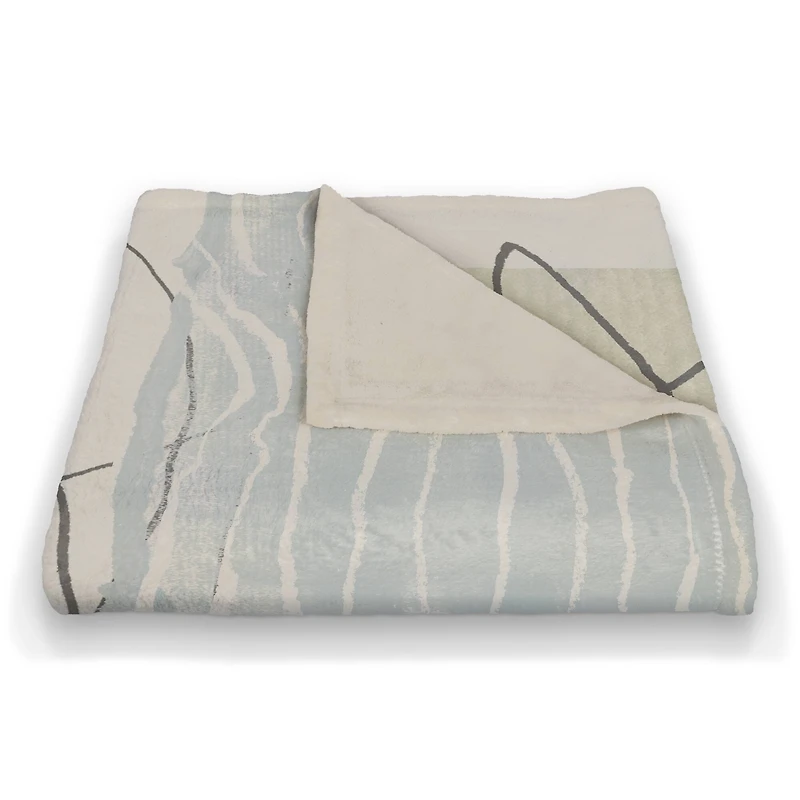 Chic Urban Abstract I 50" x 60" Coral Fleece Blanket