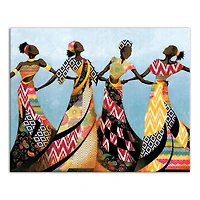 Dancing In Dresses 20" x 16" Canvas Wall Art