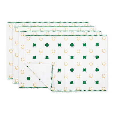 DII® Clover Horseshoe Printed Placemats, 4ct.
