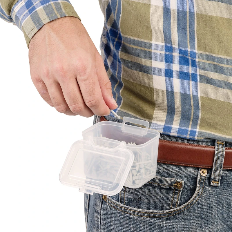 Iris® Orange 9-Compartment Utility Storage Case