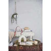 Hello Honey® Bloomingville 12.5" Ivory Sculptural Arched Stoneware Vase