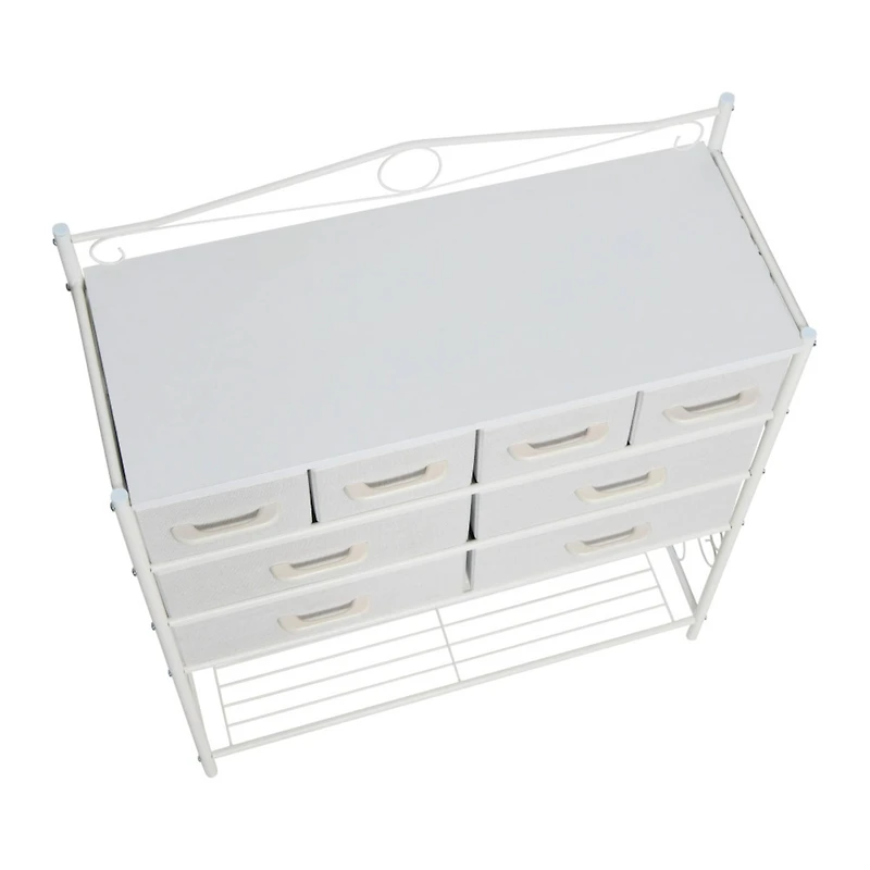 Household Essentials Victoria 8-Drawer Dresser with Shelf
