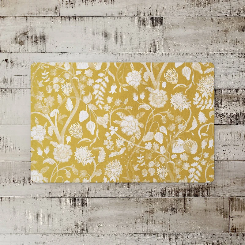 Marigold Flowers Floor Mat