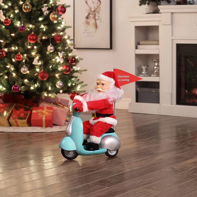 14.5" Scootin' Santa