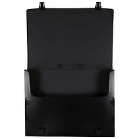 JAM Paper Black Plastic Portfolio File Carry Case with Handles