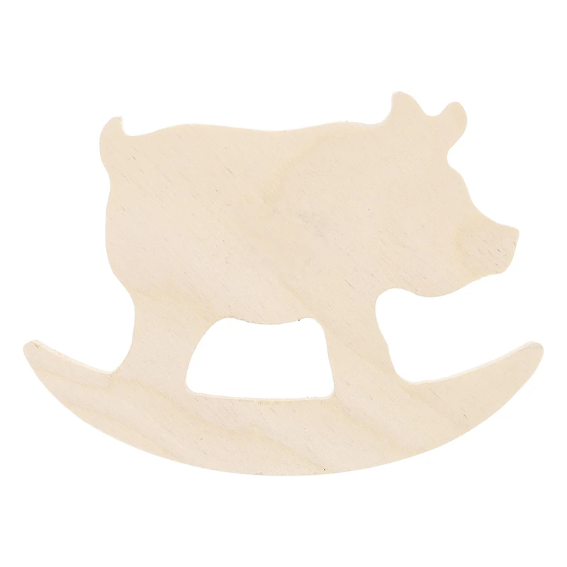Leisure Arts® 6" Rocking Pig Wood Shape