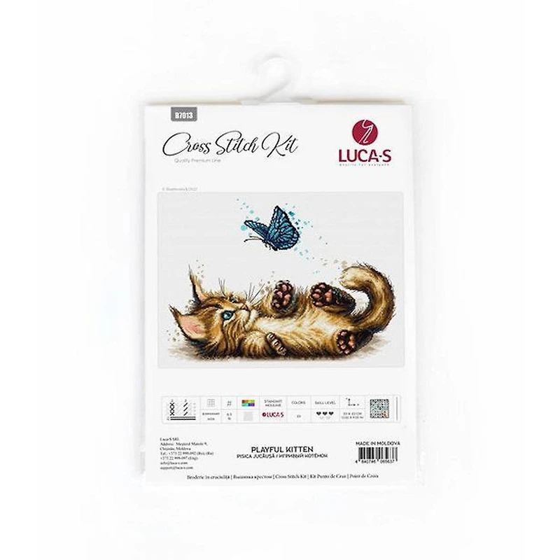 Luca-s Playful Kitten Counted Cross Stitch Kit