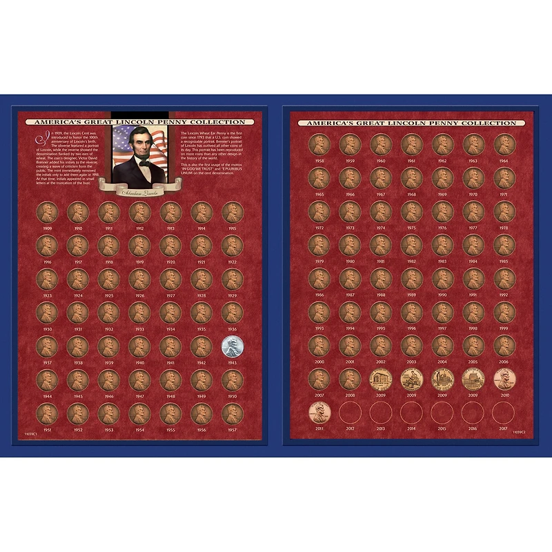 America's Great Lincoln Penny Collection 1909-2013 (including the 1922 Lincoln Penny)