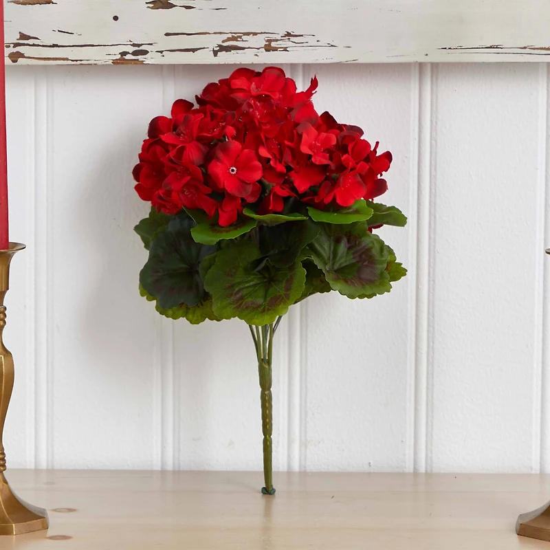Red Geranium Bush, 4ct.