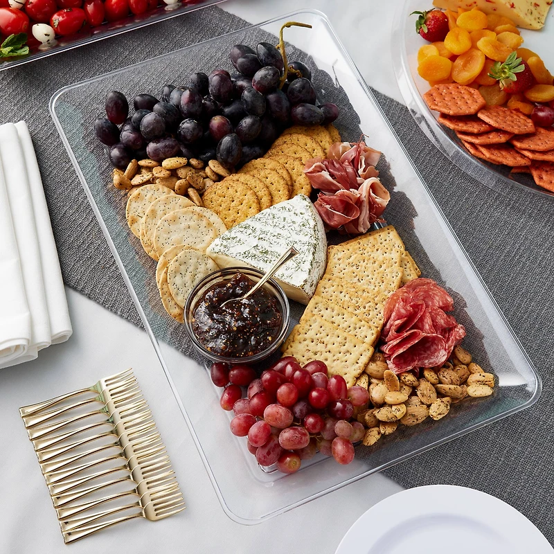 18" Clear Rectangle Tray by Celebrate It™