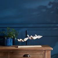 13" Wooden Bird Sculpture